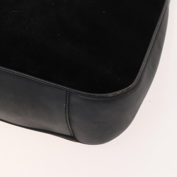 GUCCI Bamboo Hand Bag Suede Black Gold 001 1014 001 1014 - Picture 12 of 16